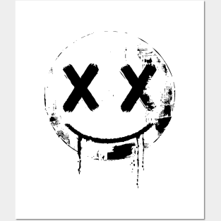 Creepy smiley face Posters and Art